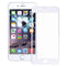 2 en 1 pour iPhone 6 (lentille en verre externe de l'écran avant + cadre) (blanc)